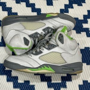 Air Jordan Retro 5 Green Bean Flint Grey 3M Sneakers Mens Size 12